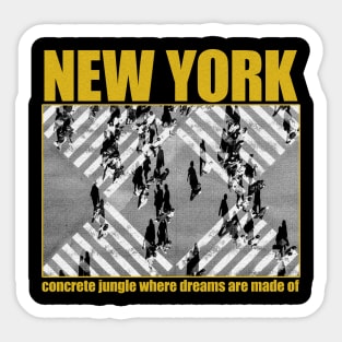 new york grunge Sticker